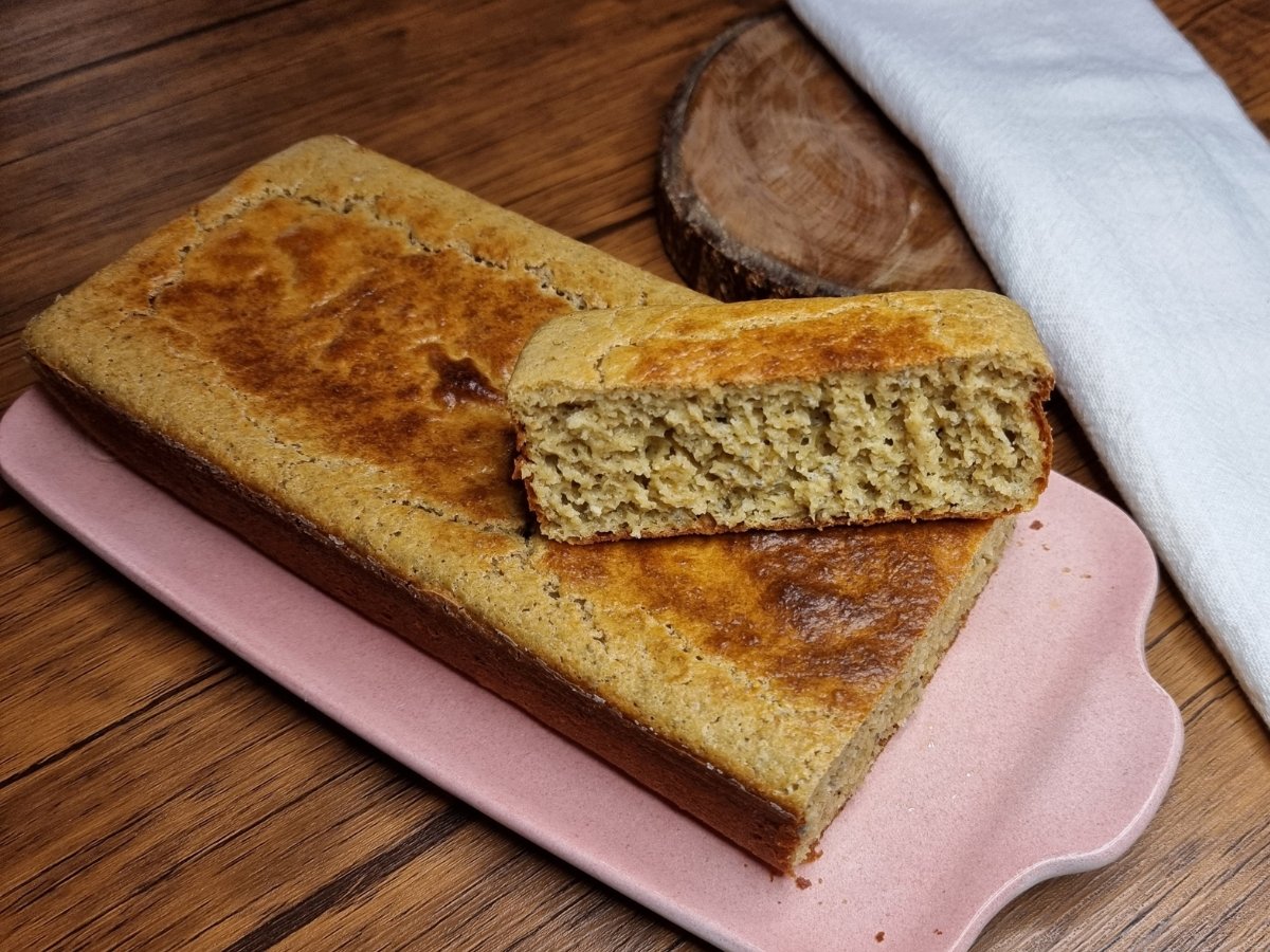 Pão fit de grão-de-bico