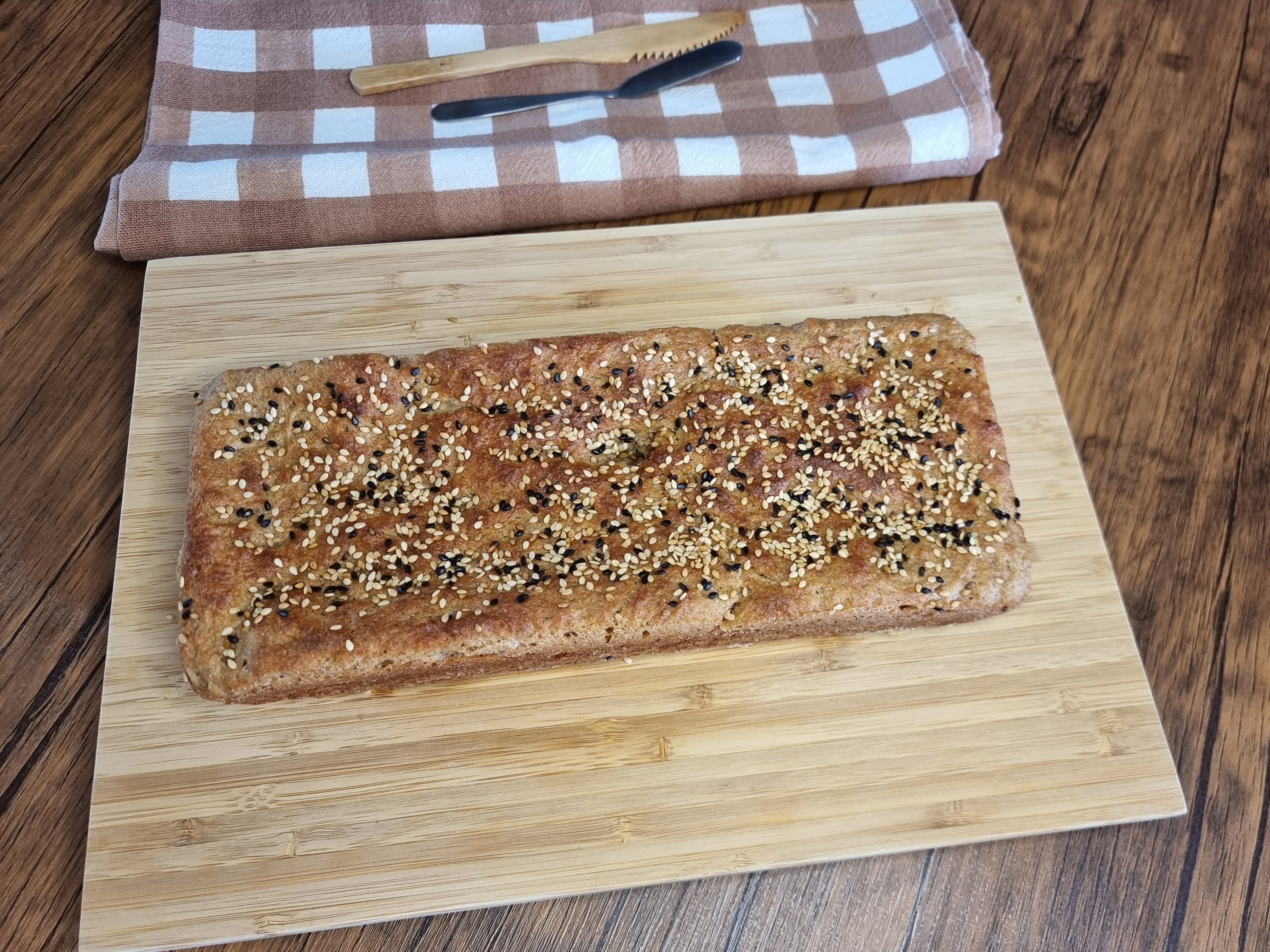 Pão integral caseiro simples