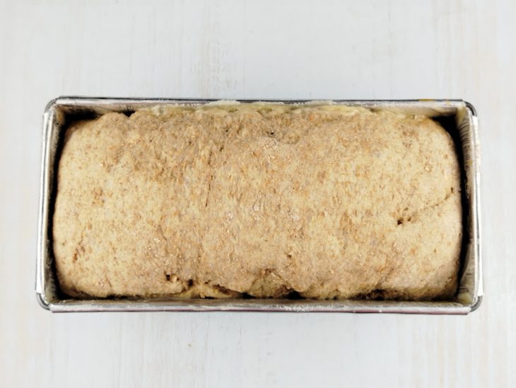 Massa na forma após o tempo de descanso.