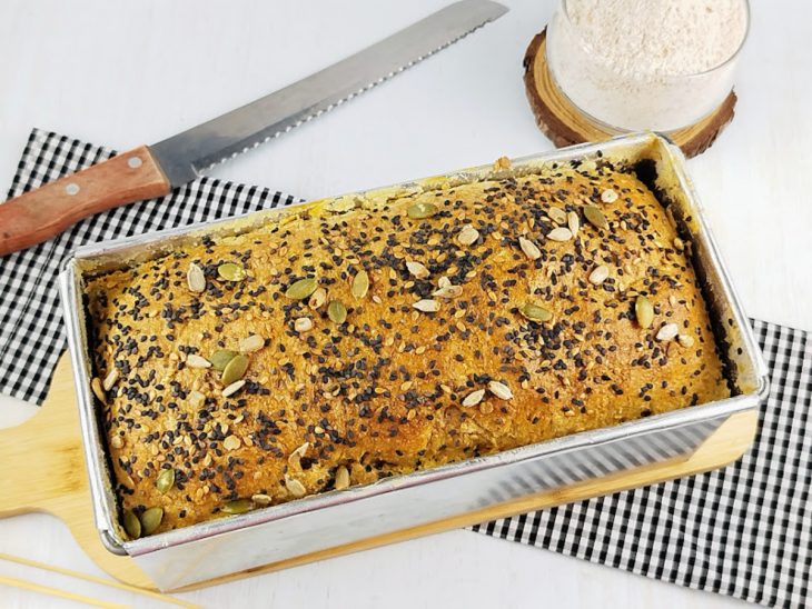 Pão saído do forno, já assado.