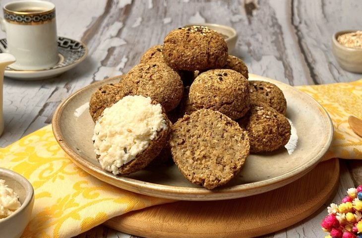 Pão integral com farinha de maracujá