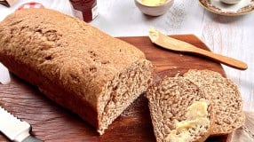 Pão integral caseiro