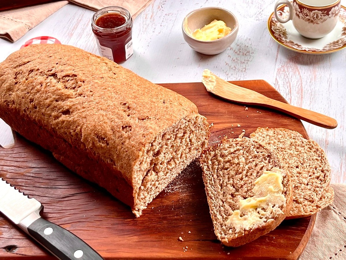 Pão integral caseiro