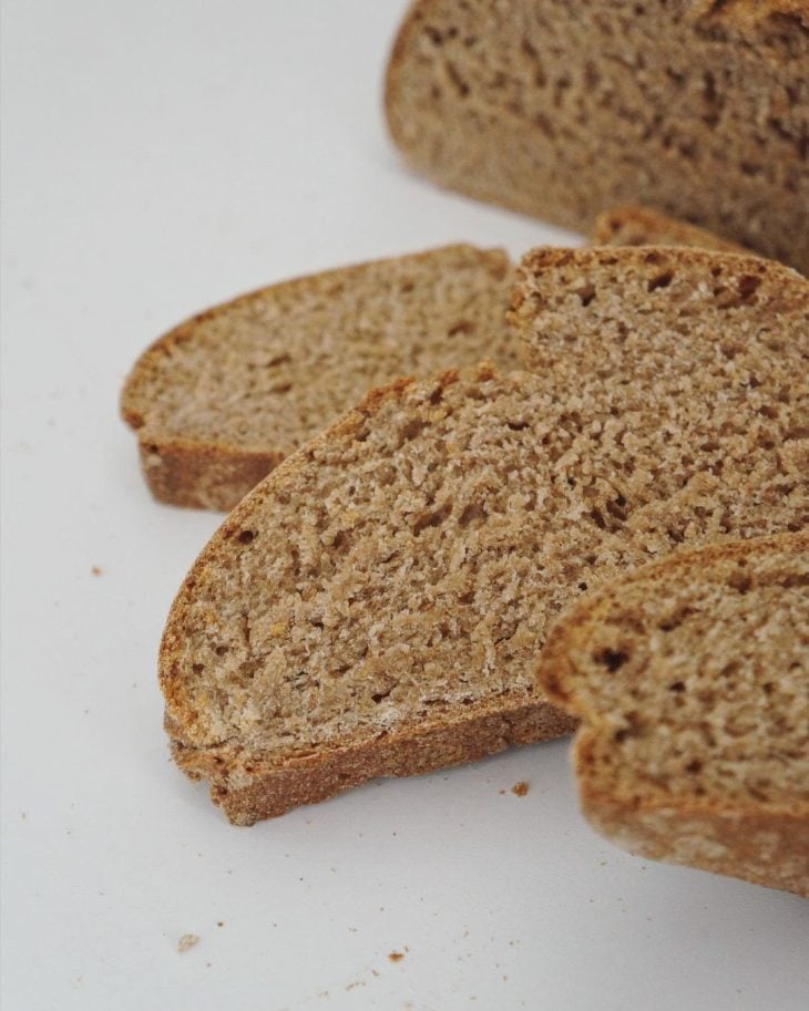 Pão integral vegano