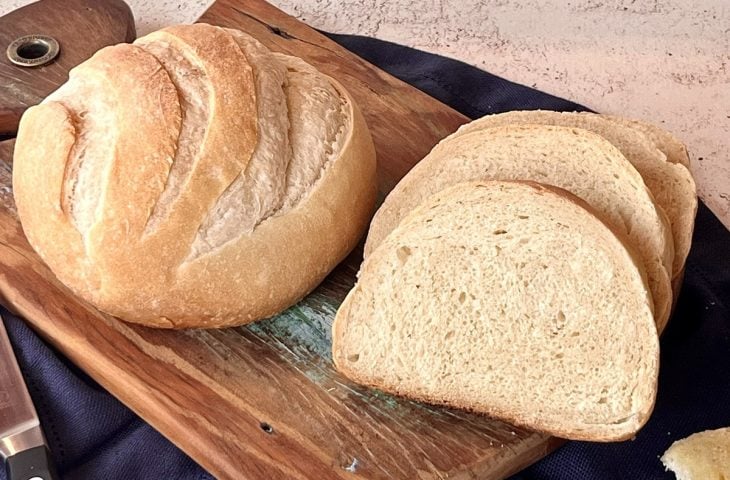 Pão italiano caseiro