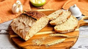 Pão italiano de fermentação natural