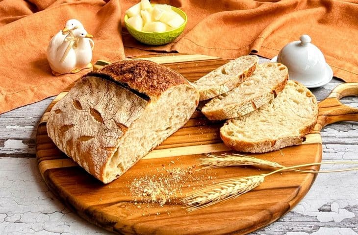 Pão italiano de fermentação natural