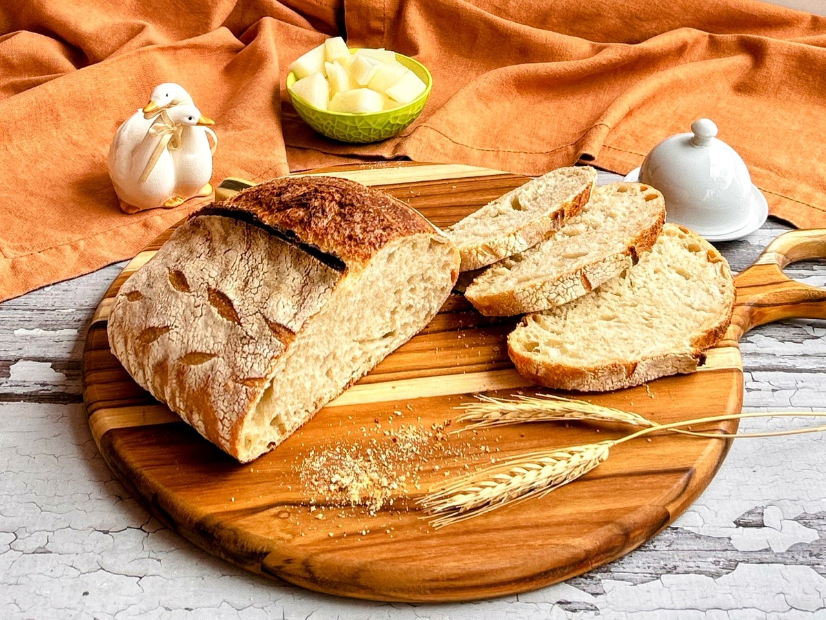 Pão italiano de fermentação natural