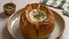 Pão italiano recheado