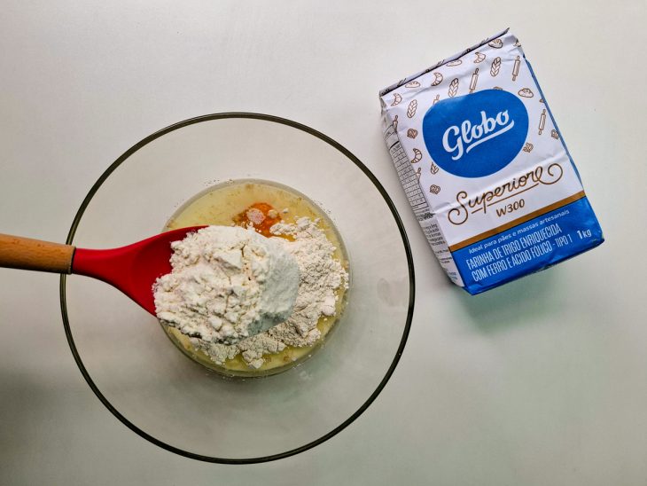 massa de pão para receita de pão pizza com farinha globo superiore.