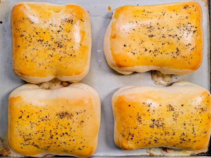 pão pizza fácil assado.