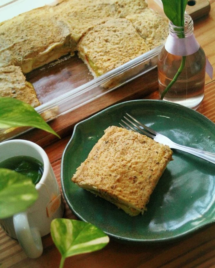 Pão pizza vegano