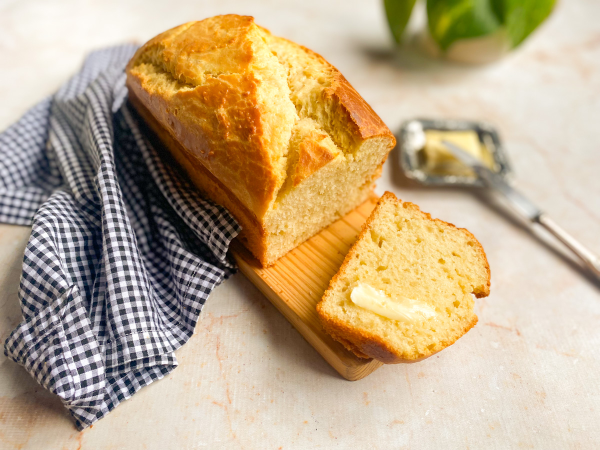 Pão rápido de liquidificador
