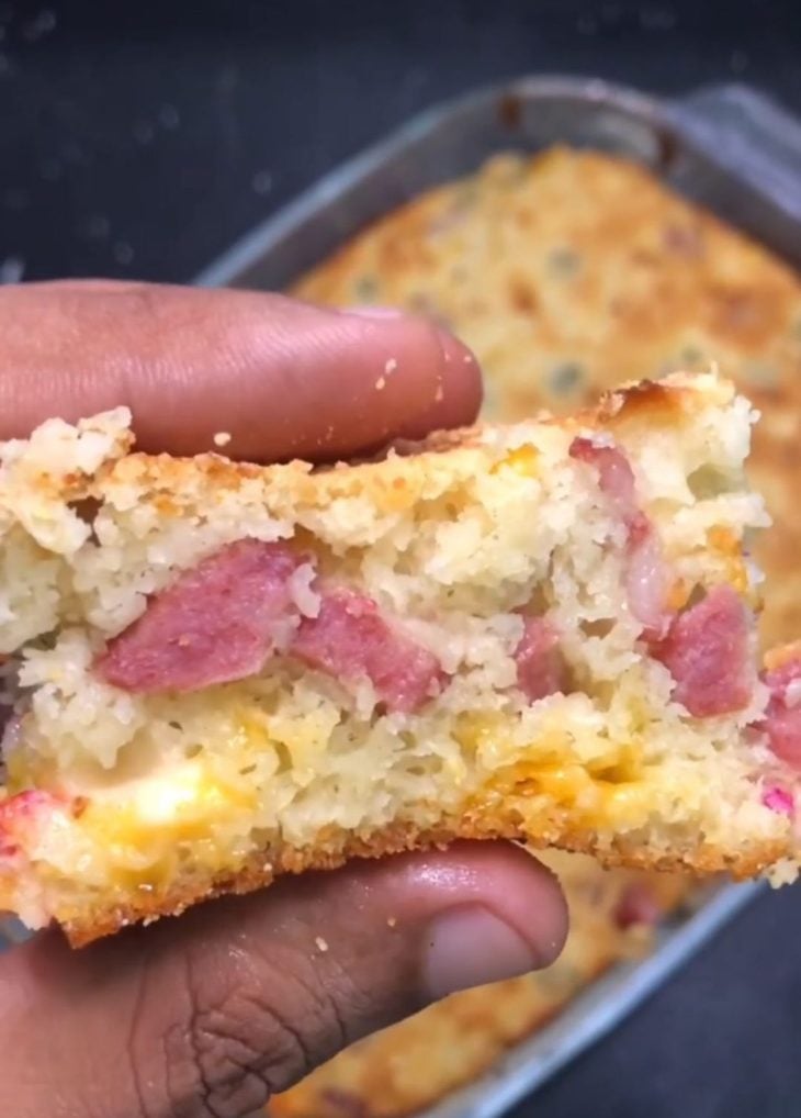 Pão rápido recheado