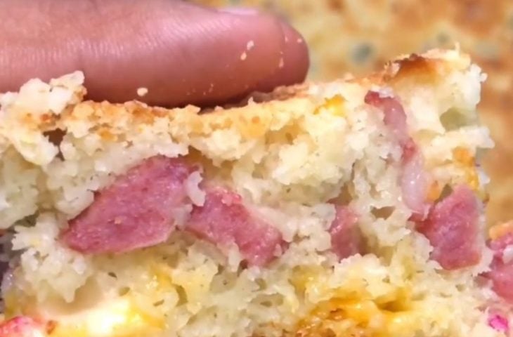 Pão rápido recheado