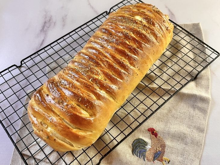 Pão recheado com frango - Passo a Passo