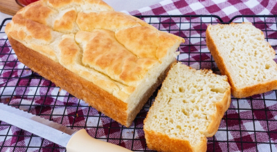 Pão sem glúten e sem lactose