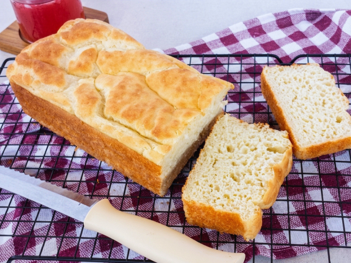 Pão sem glúten e sem lactose
