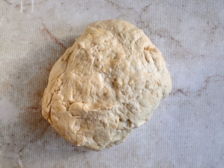 Massa saída da geladeira.