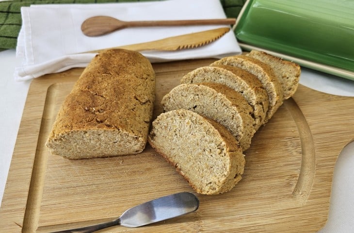 Pão vegano com aveia