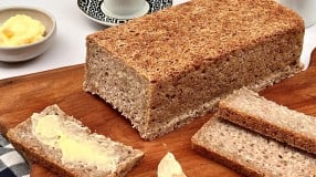 Pão vegano sem glúten