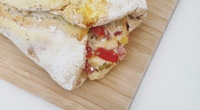 Pão vegano sem glúten recheado