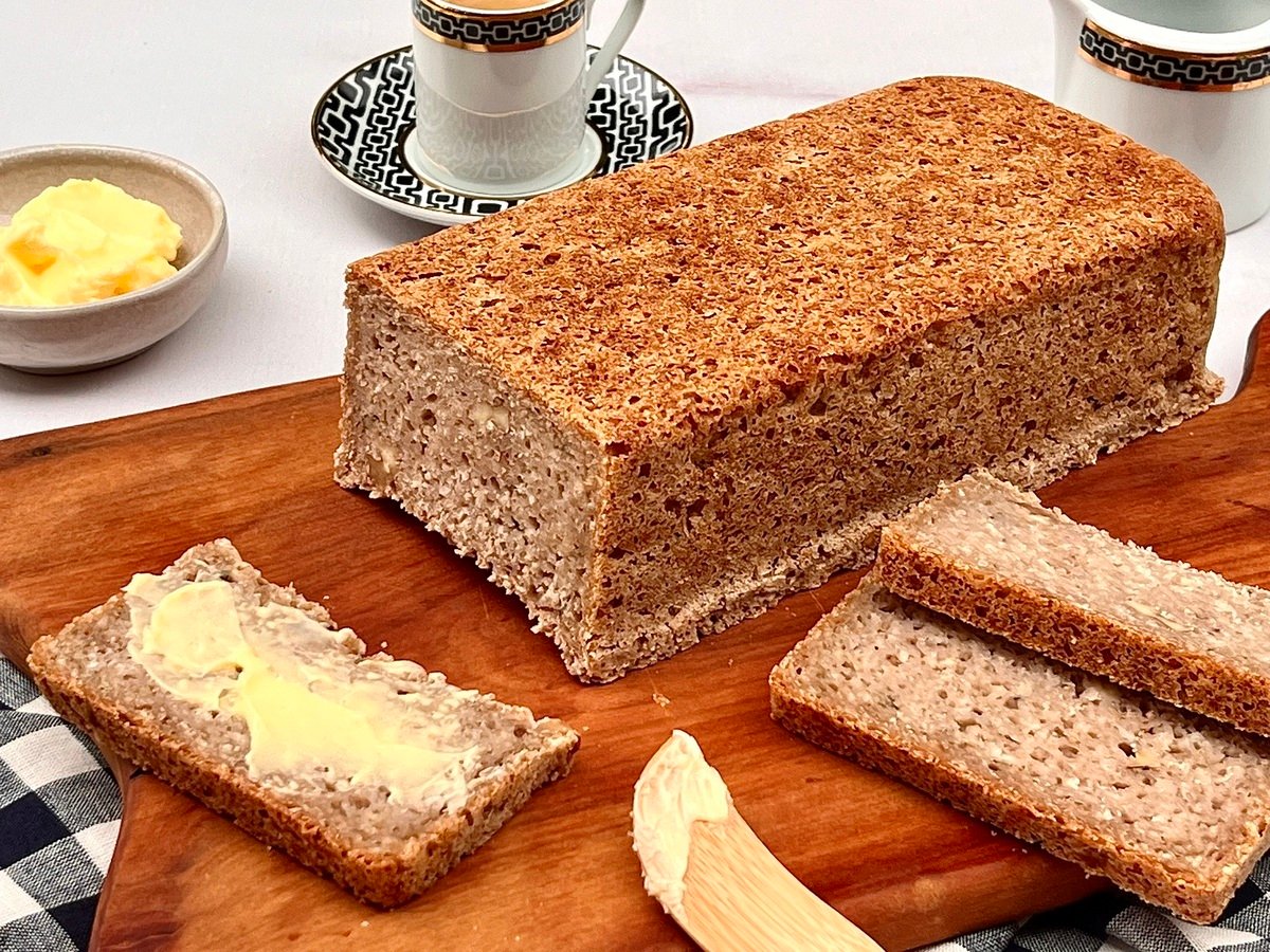 Pão vegano sem glúten