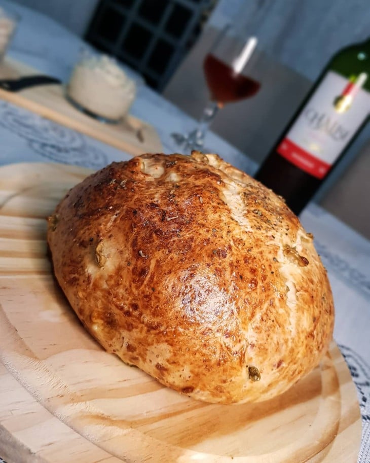 Pãozinho de azeitona verde