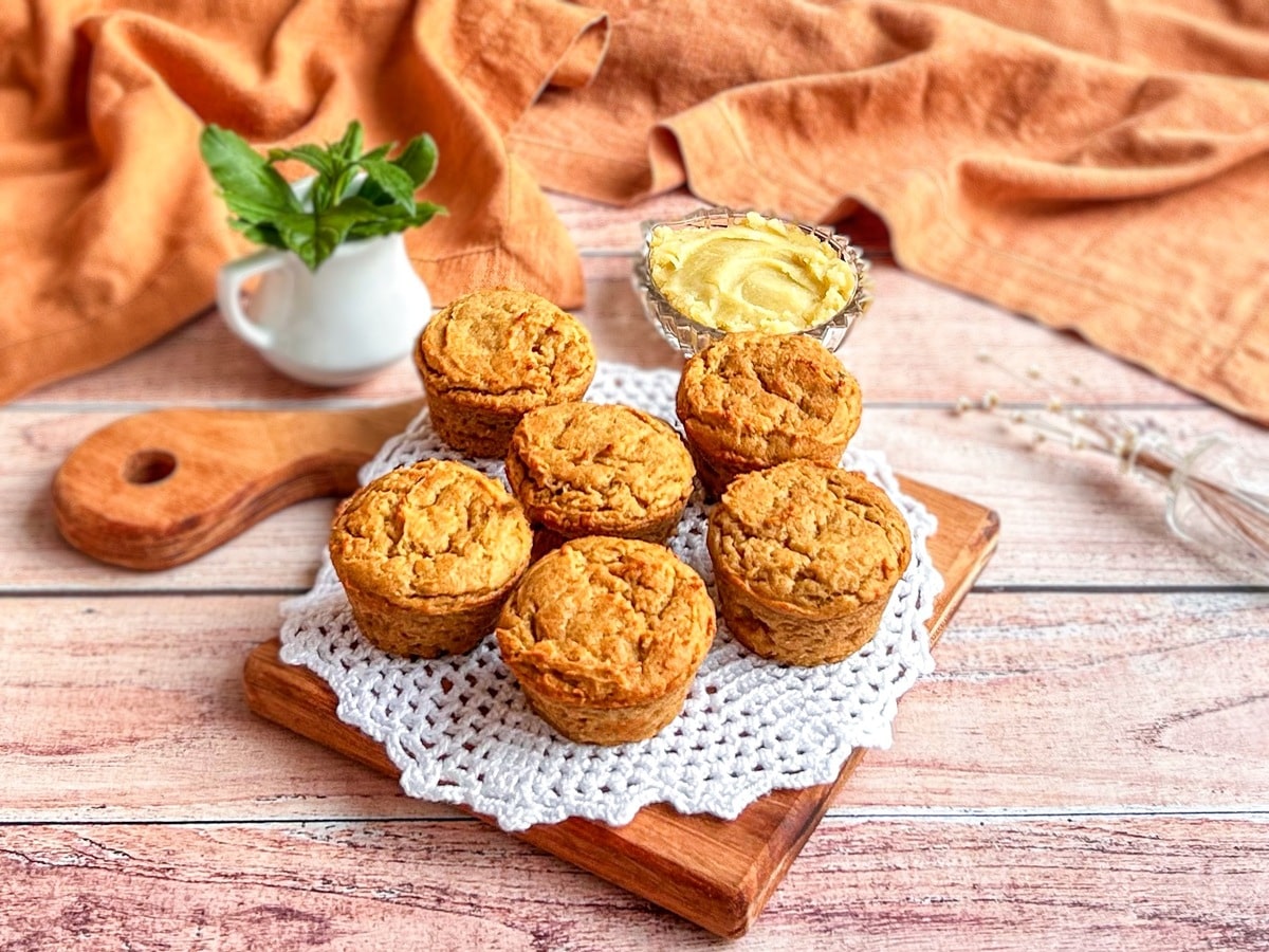 Pãozinho de batata-doce sem farinha