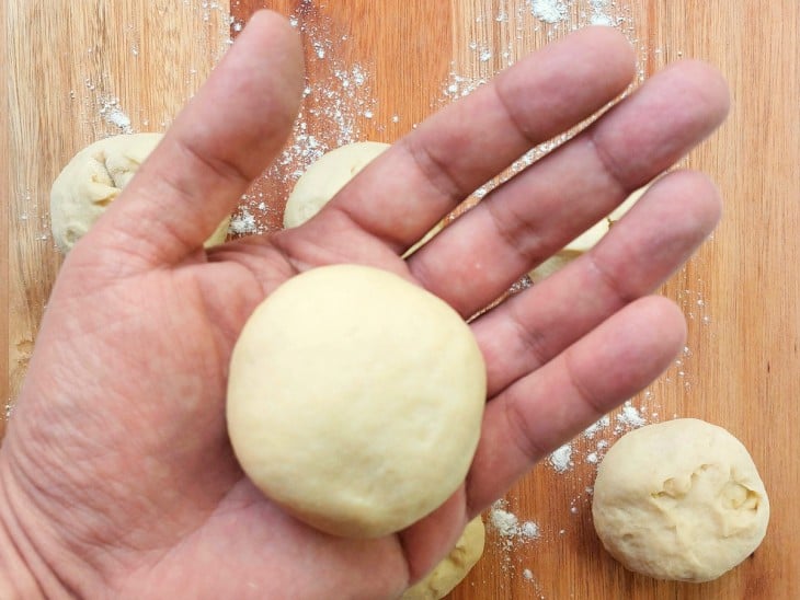 Bolinhas de massas.