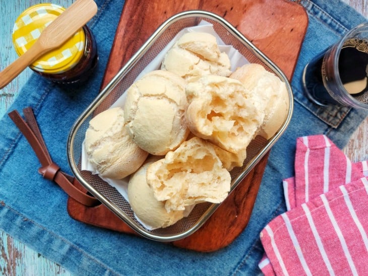 Pãozinho de polvilho finalizado.