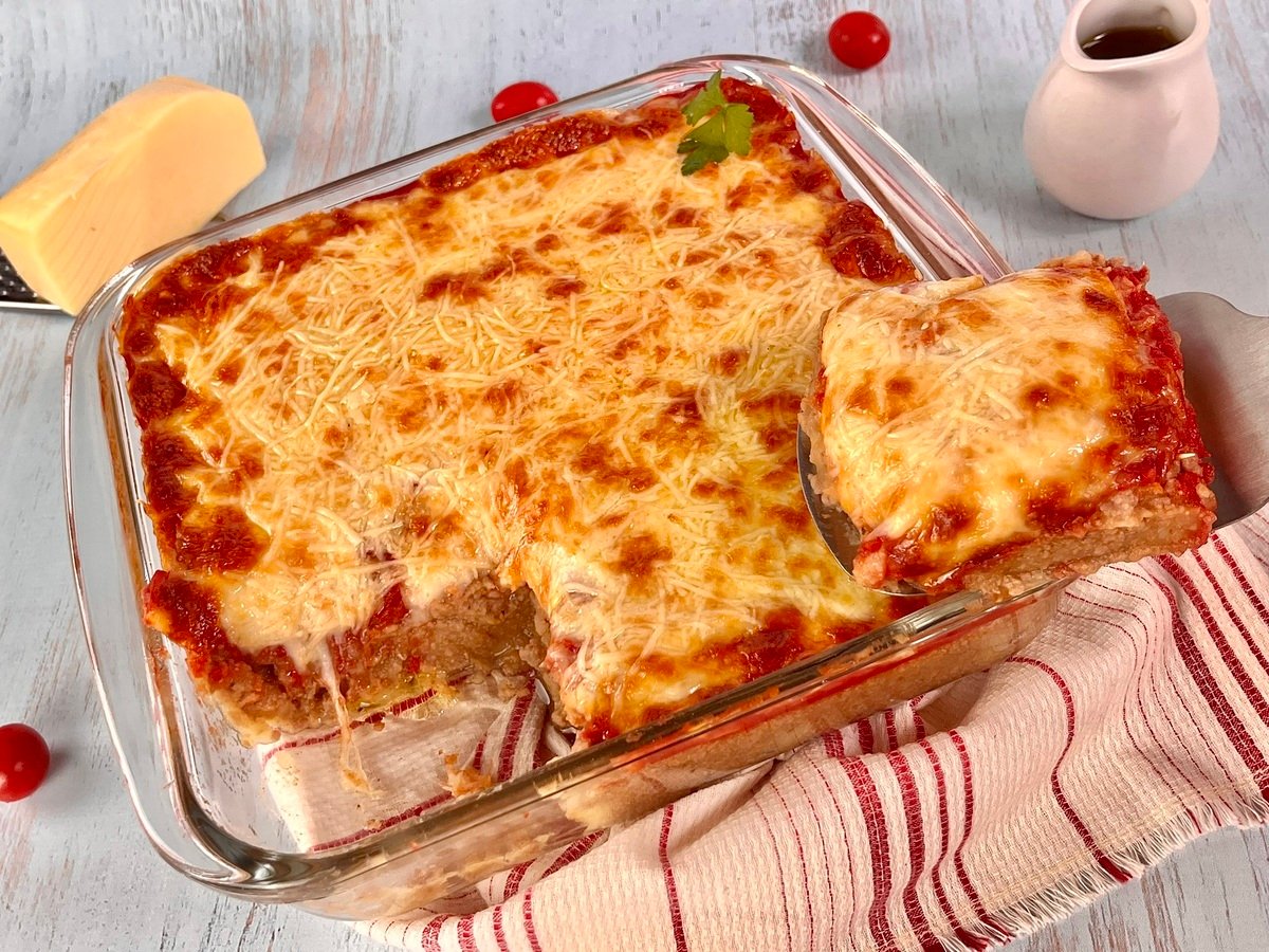 Parmegiana de carne moída simples