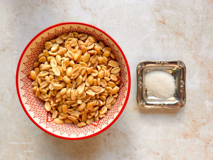 Ingredientes reunidos para o preparo da receita.