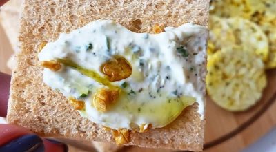 Pasta de requeijão temperada