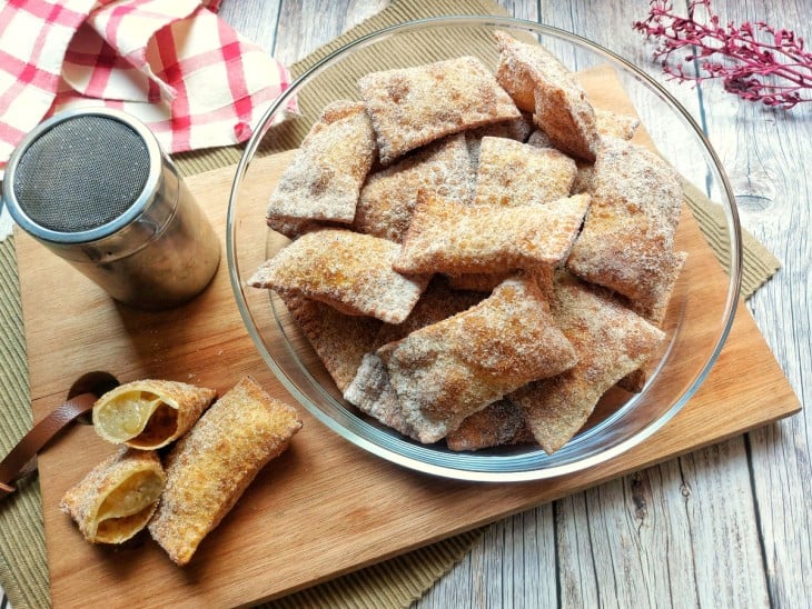 Pastel de banana com canela - Passo a Passo