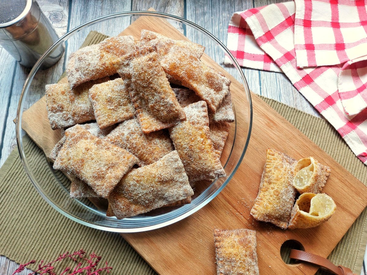 Pastel de banana com canela