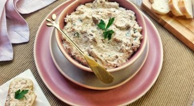 Patê de atum com creme de leite