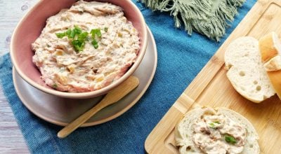 Patê de atum com requeijão