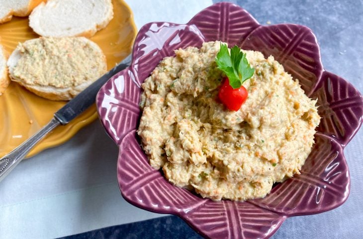 Patê de frango com maionese fit