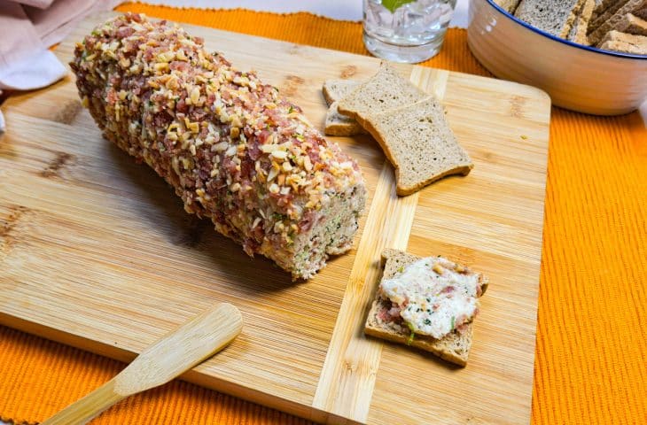 Patê de salame com cream cheese