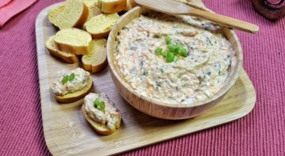 Patê de sardinha com cenoura
