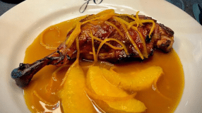 Pato com laranja