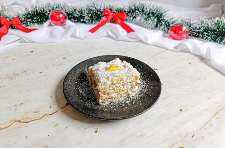 Pavê de abacaxi com bolacha