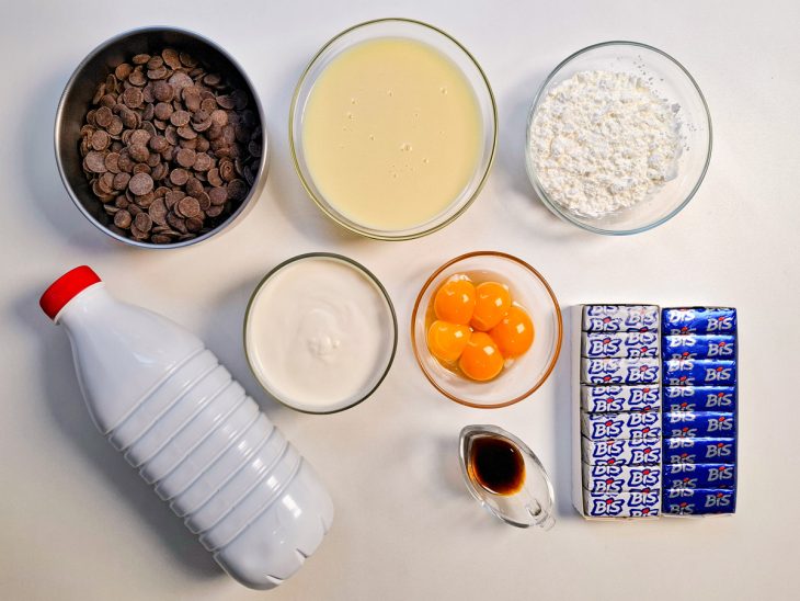 Ingredientes reunidos para o preparo da receita.
