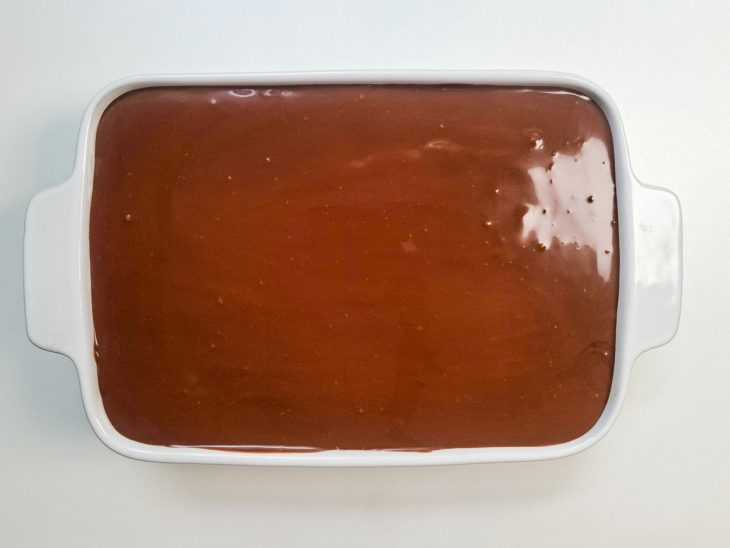 Pavê com todas as camadas prontas.