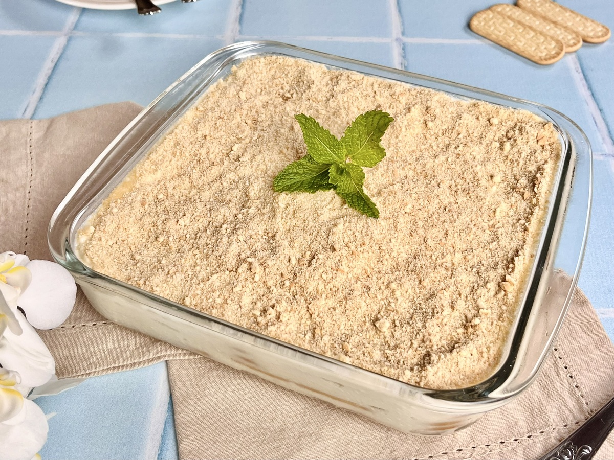 Pavê de bolacha maizena simples