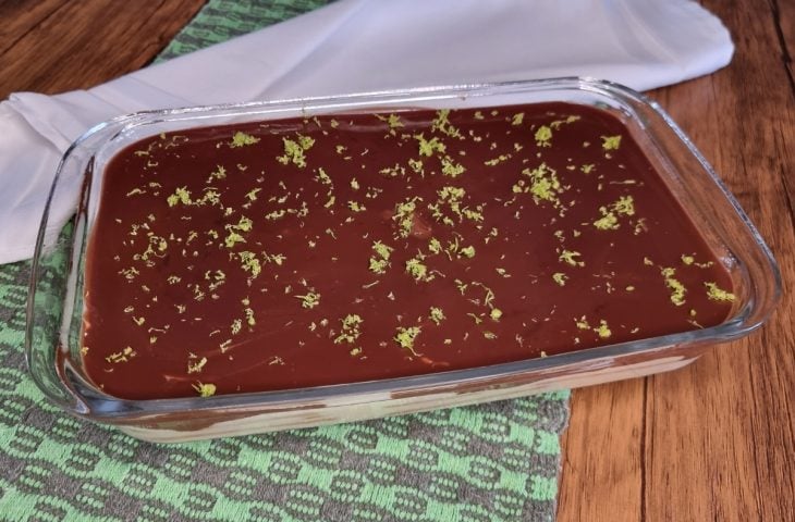 Pavê de chocolate com laranja