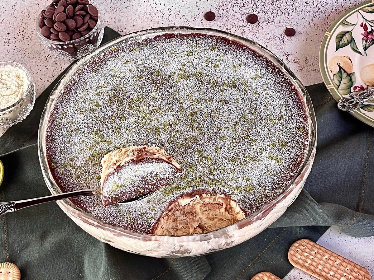 Pavê de chocolate e limão com Ninho