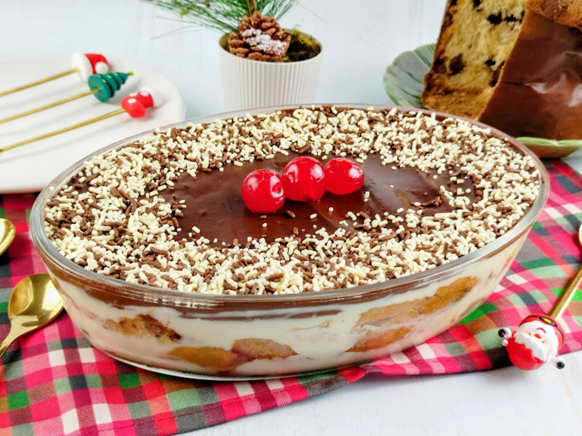 Pavê de chocotone simples