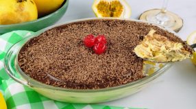 Pavê de maracujá com chocolate